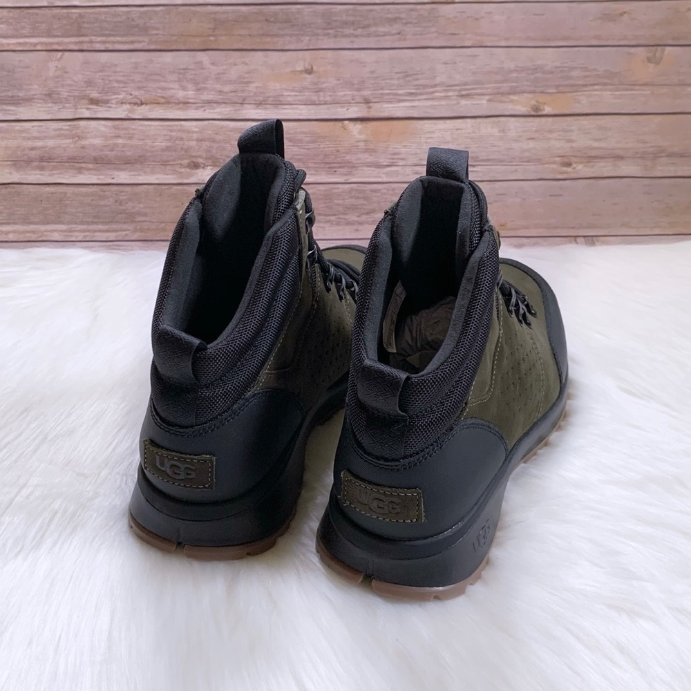 UGG Men’s Emmett Boot Mid Moss Green - Picture 4 of 9